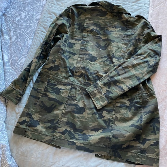 Bluenotes Army Print Cargo Jacket - Picture 2 of 3